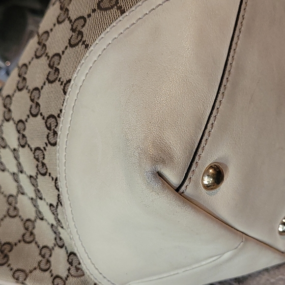 GUCCI BRITT  Signature GG  Tote Purse handbag - Picture 11 of 16